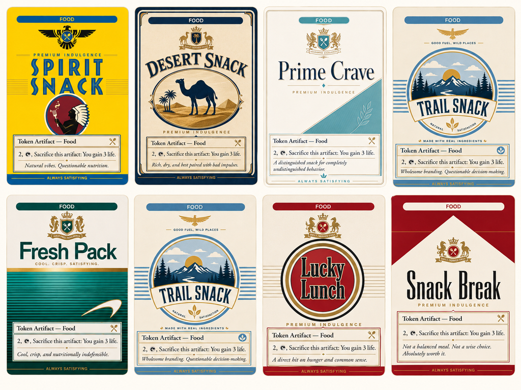 Magic The Gathering - Cigarette Food Tokens