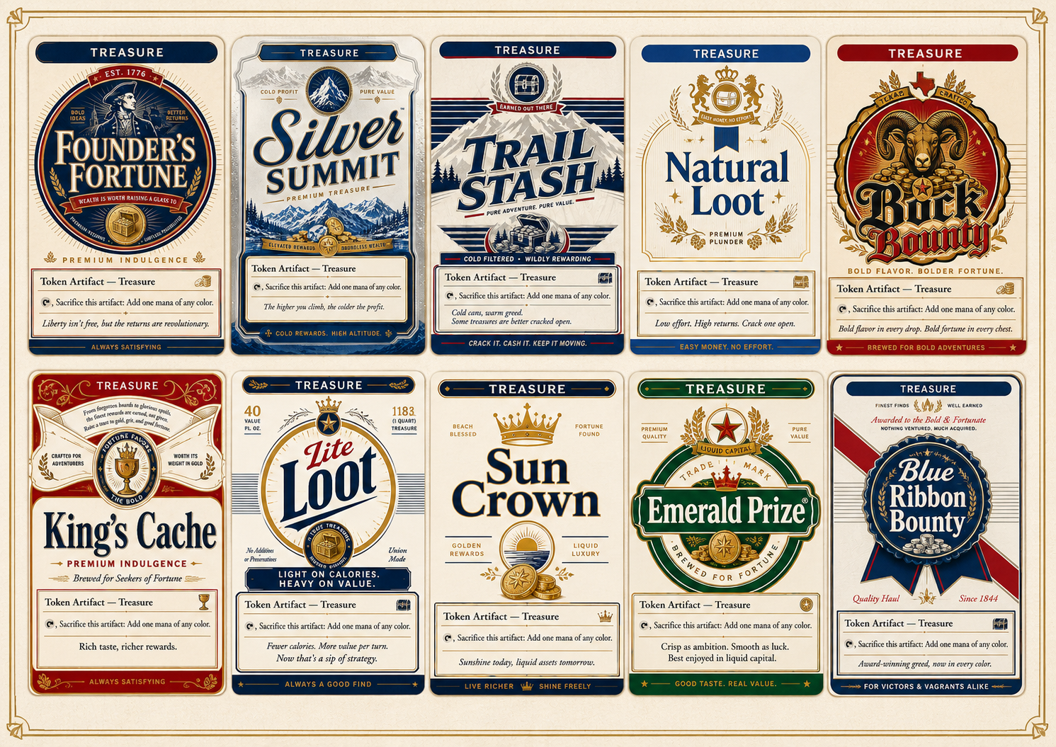 Magic The Gathering - Beer Food Tokens