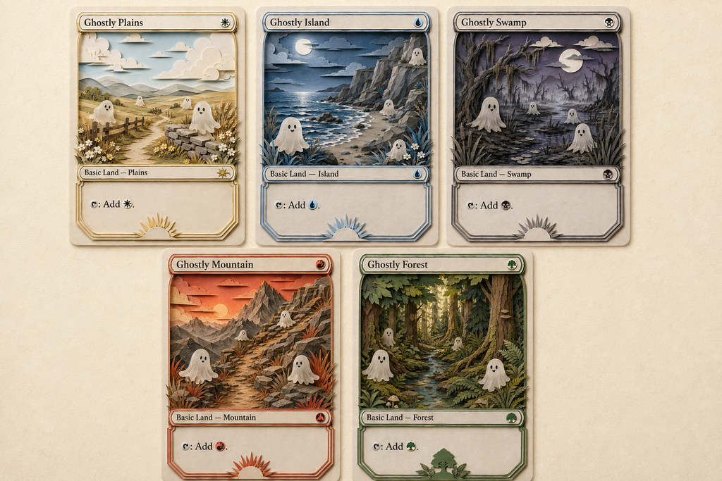 Magic The Gathering - Paper Ghostly Land Bundle
