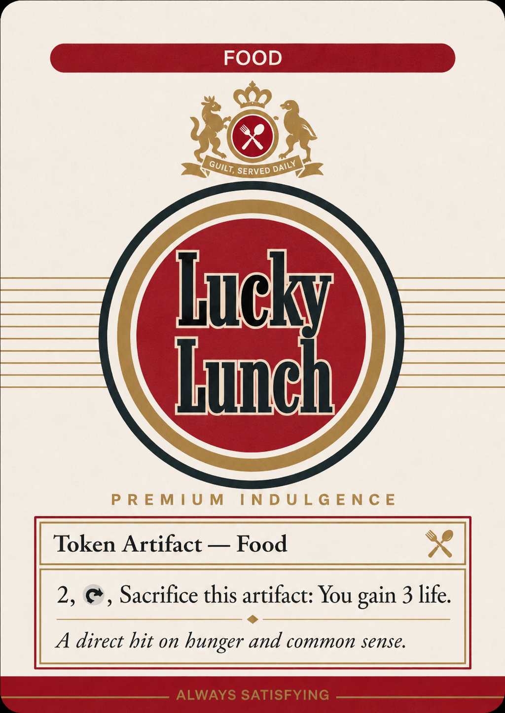 Magic The Gathering - Cigarette Food Tokens