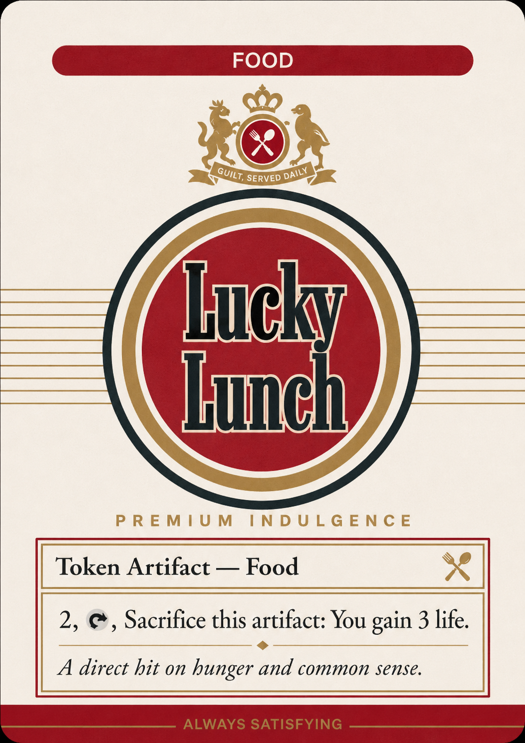 Magic The Gathering - Cigarette Food Tokens