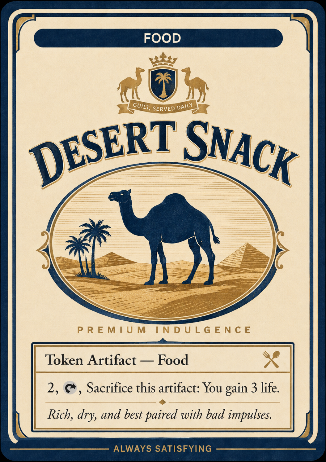 Magic The Gathering - Cigarette Food Tokens