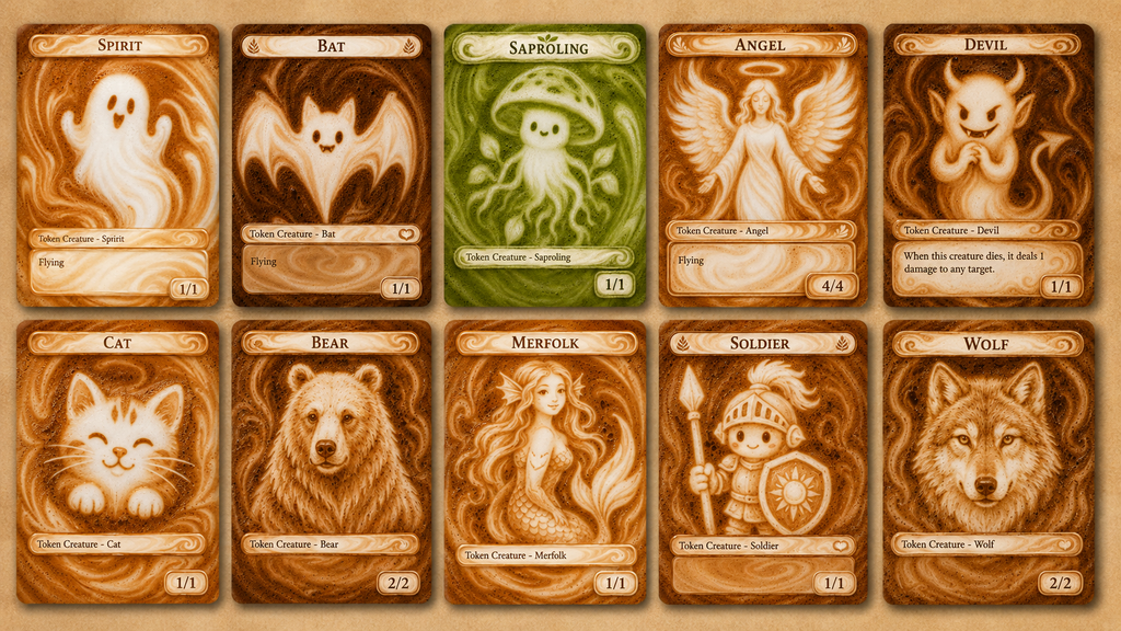 Magic The Gathering - Latte Art Tokens (Pack 2)