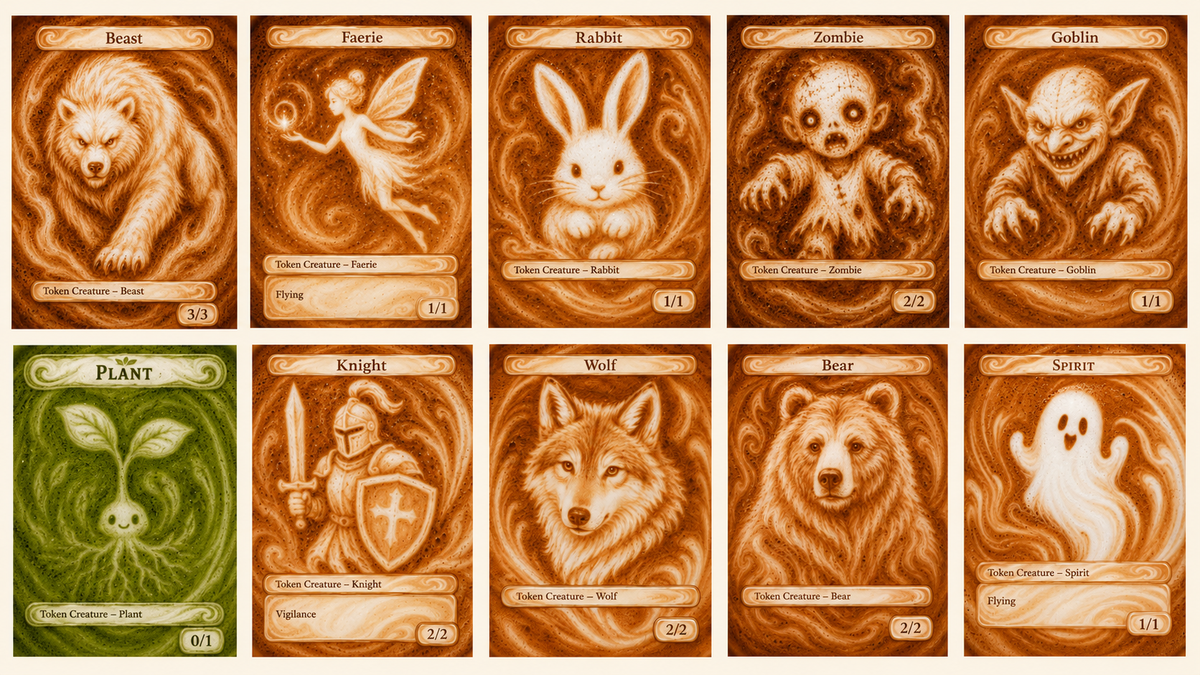 Magic The Gathering - Latte Art Tokens (Pack 1)