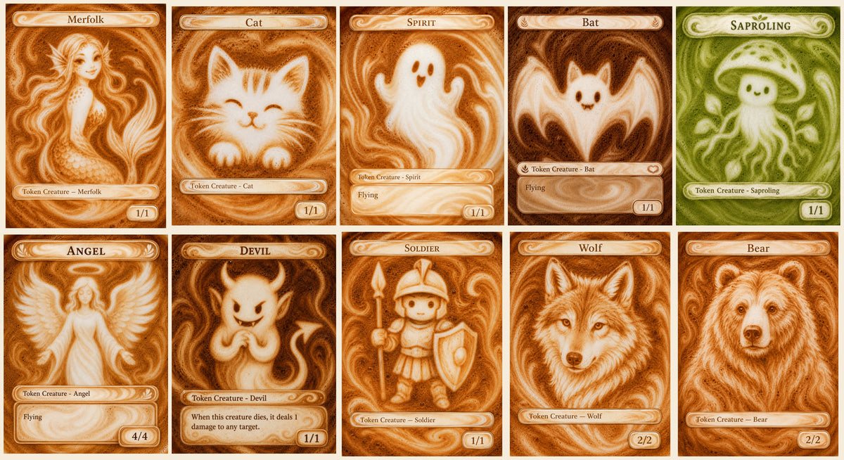 Magic The Gathering - Latte Art Tokens (Pack 2)