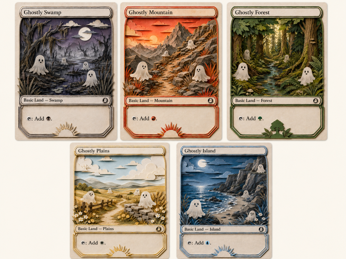Magic The Gathering - Paper Ghostly Land Bundle