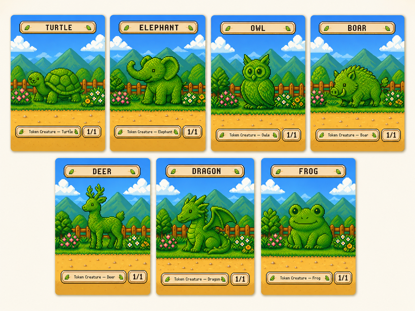 Magic The Gathering - Topiary Tokens (Pack 1)
