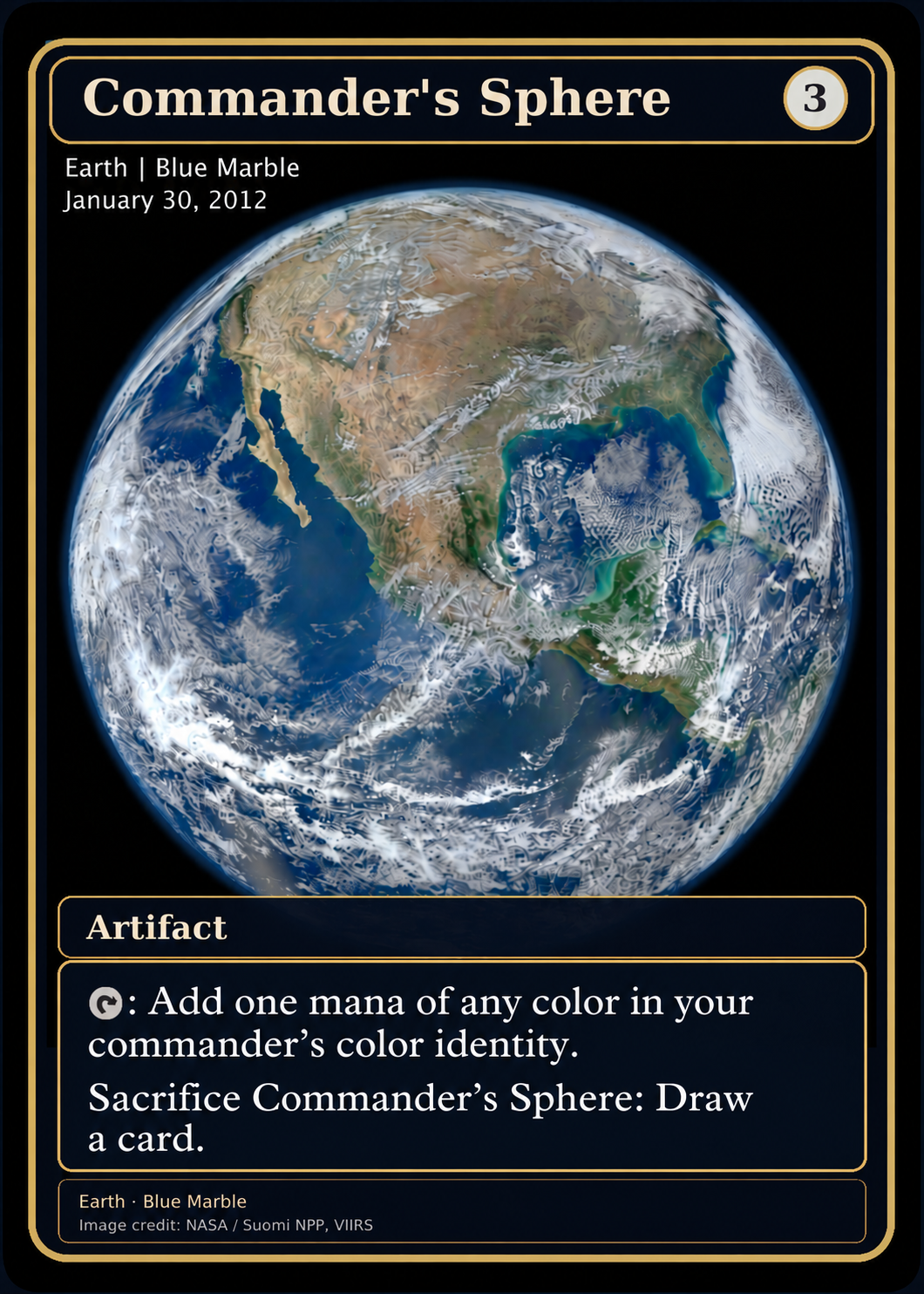 Commander's Sphere NASA space proxy