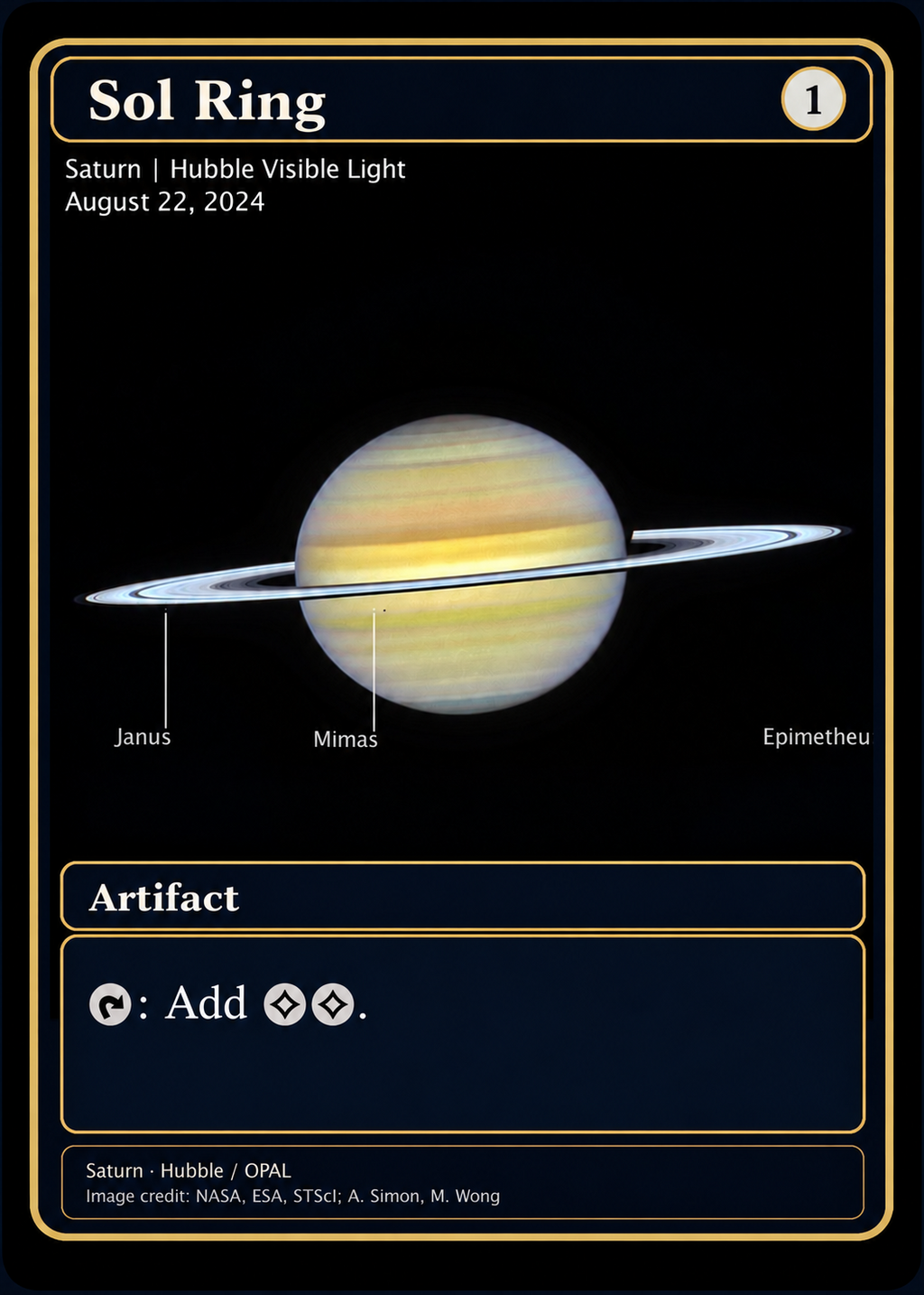 Sol Ring NASA space proxy